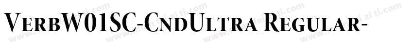 VerbW01SC-CndUltra Regular字体转换